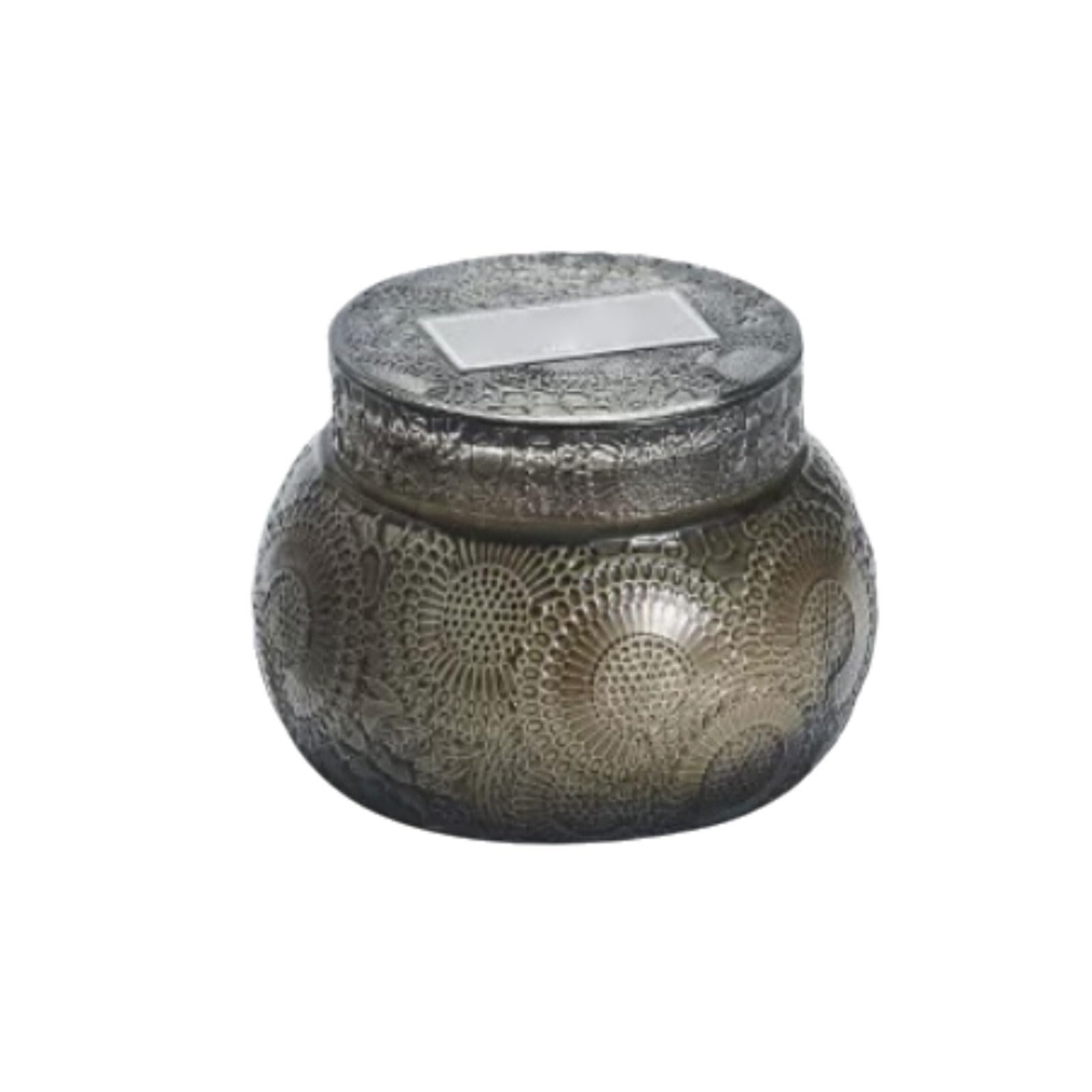Exquisito Velas de vidrio hechas con cera de soja y aceites esenciales, velas en tarro reutilizables modernas, decoración elegante for el hogar de larga duración meloso(Grey)