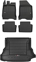 FROGUM ProLine 3D Set of Rubber Car Mats and Trunk Tray with Logo Mats for Renault Laguna II 2001-2007| The Highest Edges