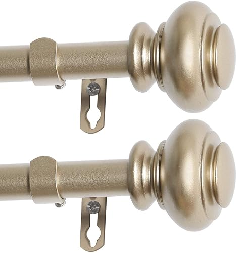 Miniatura 2 de Turquoize - Cortineros decorativos para ventanas con remates clásicos de 7.6  10.16 cm de diámetro.