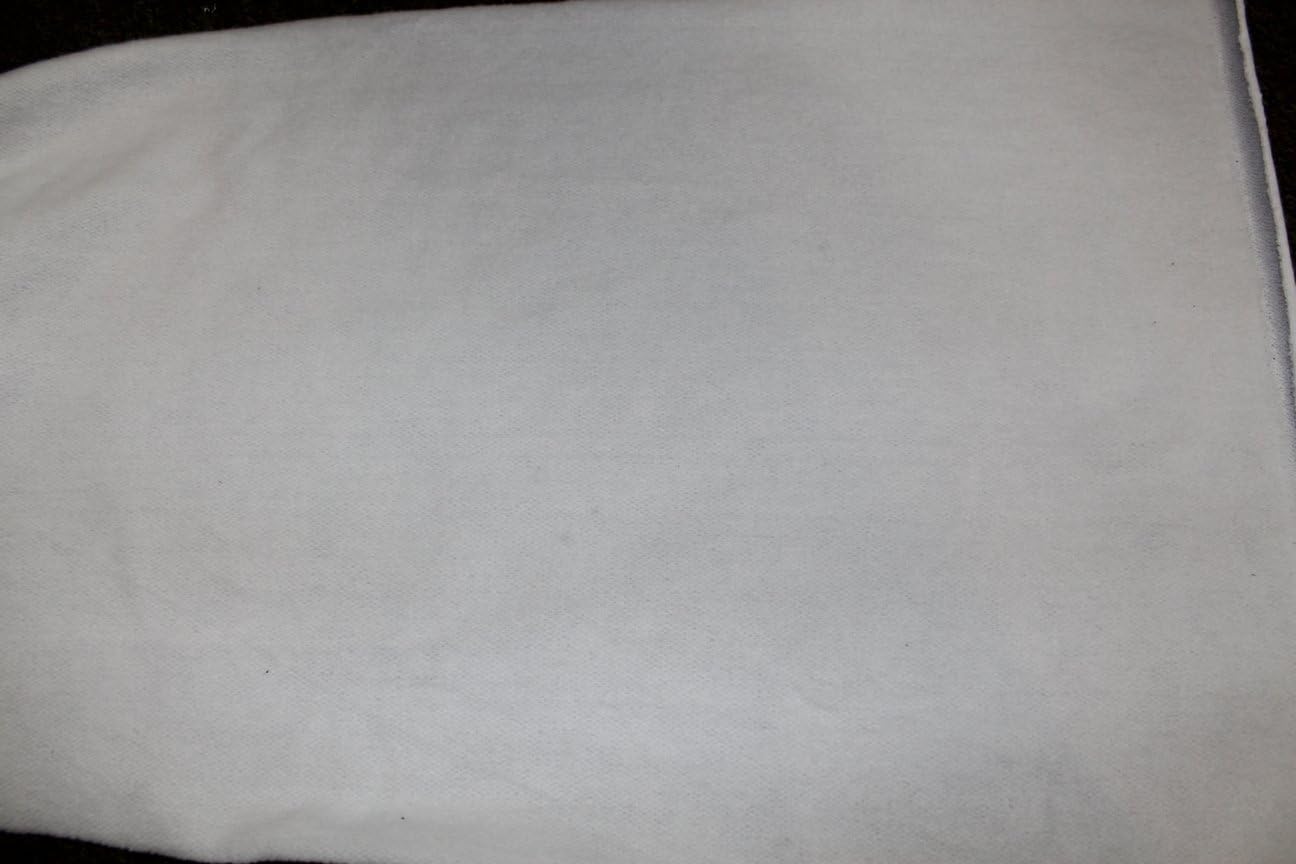 3 YARDS FLEECE FABRIC SOLID, WHITE, 60" Wide sold BTY