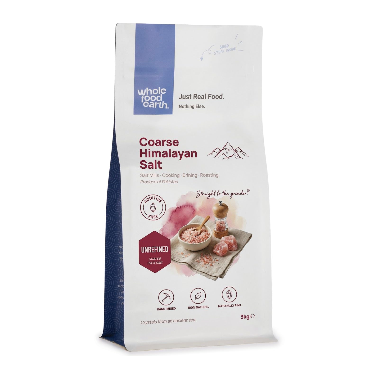 Wholefood Earth - Coarse Himalayan Rose Pink Salt 3 kg