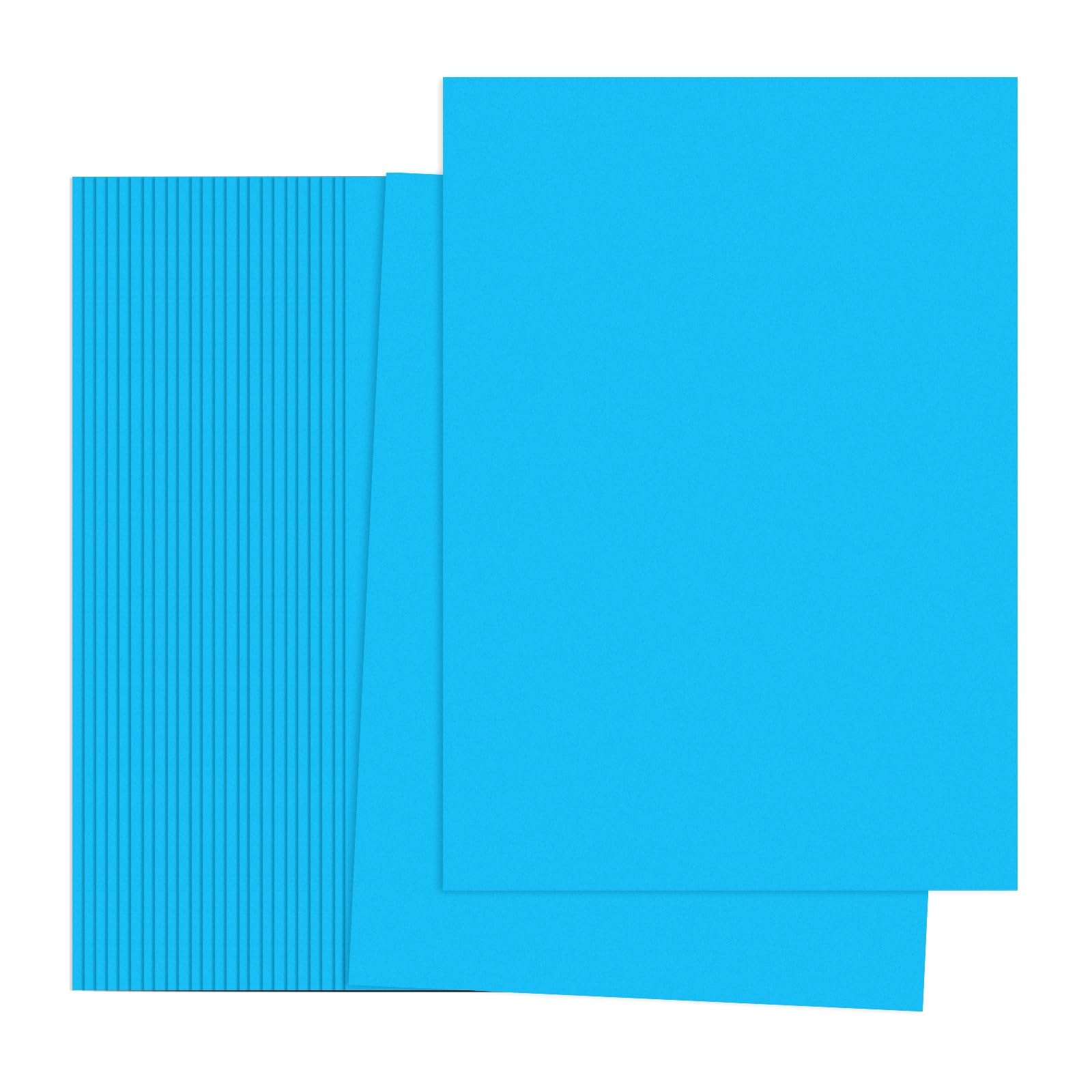PATIKIL Lake Blue Colored Copy Paper, 50 Sheets 11.7x8.3 A4 19lb/70gsm Double Sided Colorful Print Paper Bulk Sheet DIY Craft Art Projects Supplies for Printer Origami