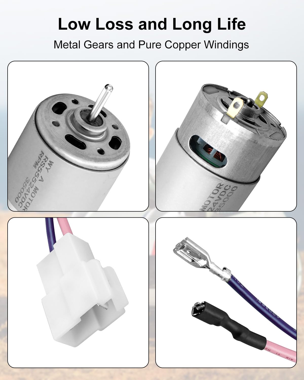 Snapklik.com : 2 Pcs 18V 24V RS555 35000RPM Electric Motor Drive Engine ...