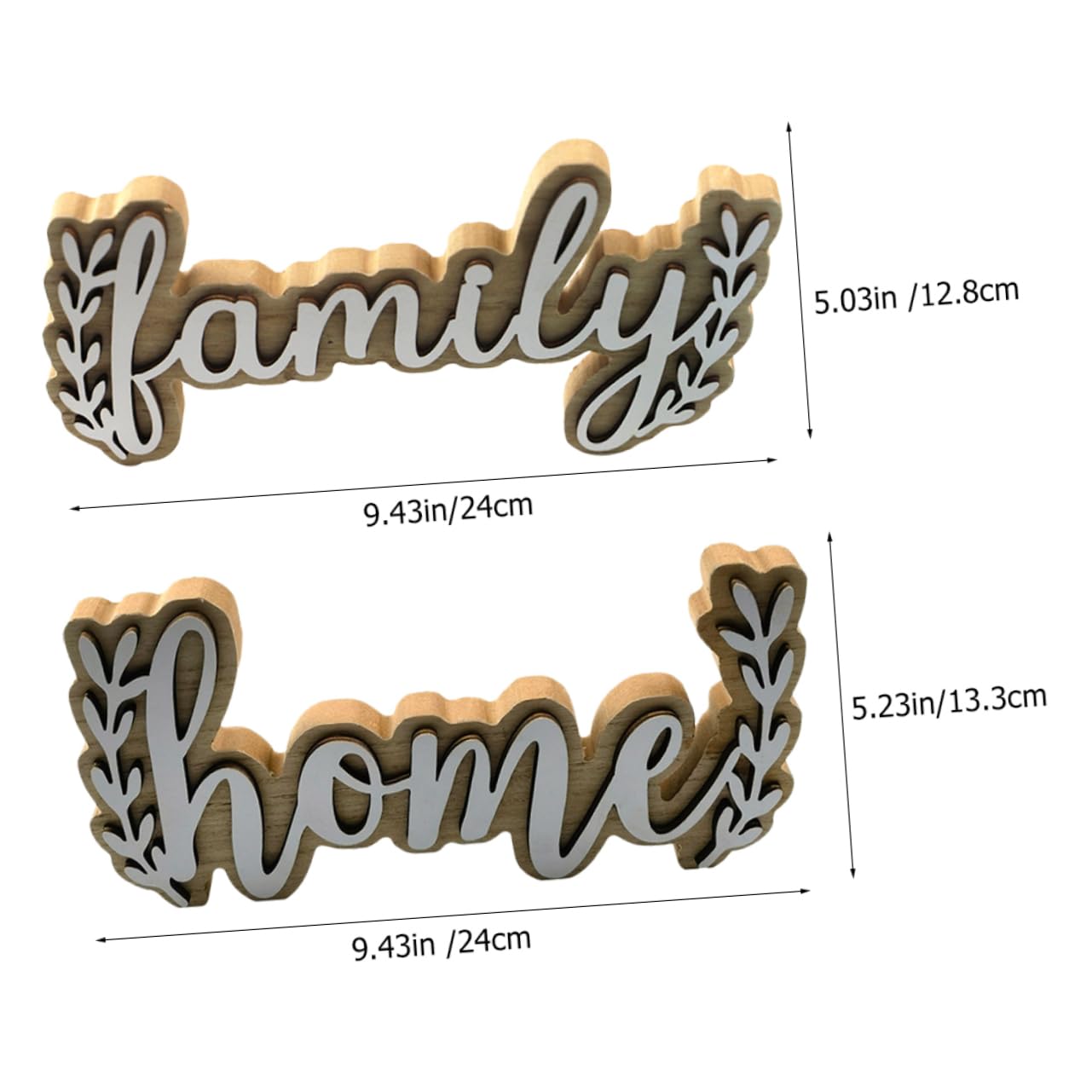 FUNOMOCYA Wooden Letter Ornaments 2pcs Delicate Wooden Letters Home Decor Wall Decor Letters