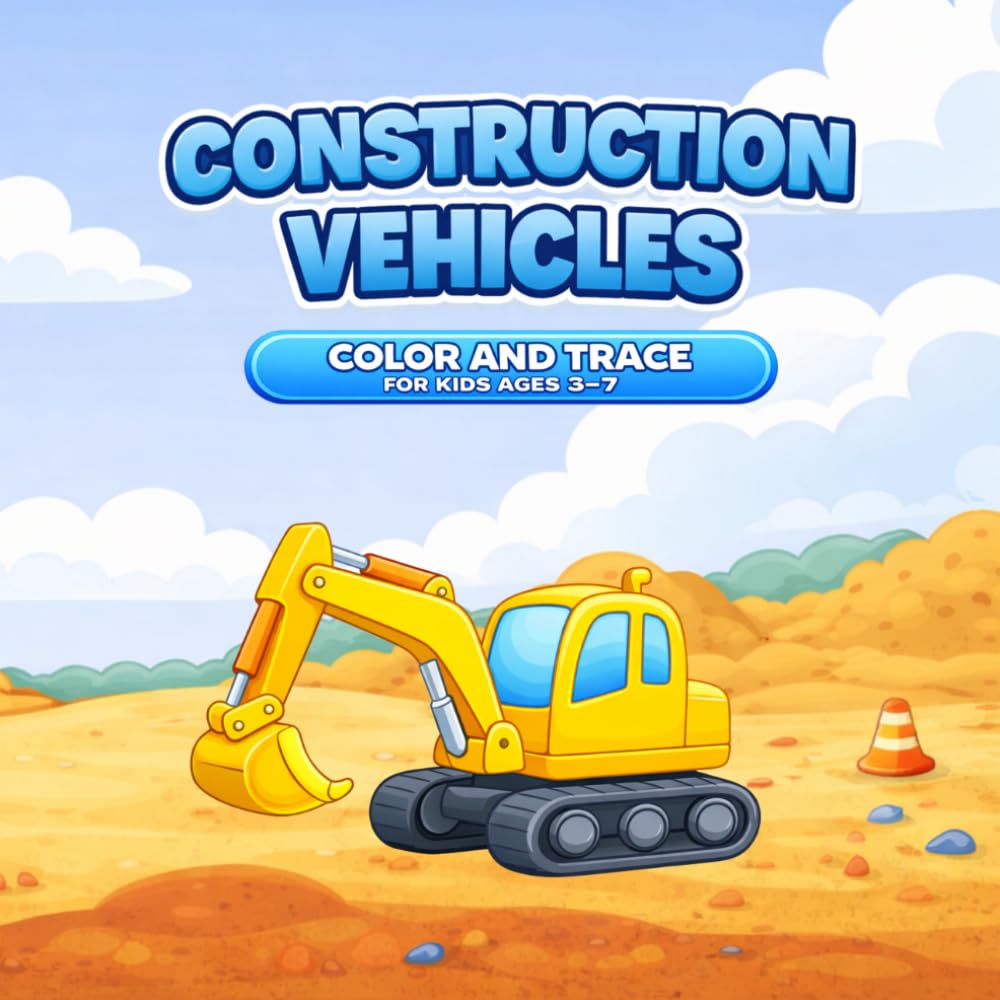 Construction Vehicles (Color and Trace)