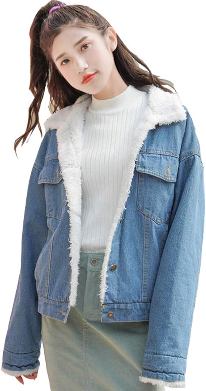 Amazon Yunping ボア デニムジャケット デニムコート レディース 裏ボア ジージャン Gジャン 厚手 防寒 コート 折り襟 アウター ブルゾン 秋冬 2色 s Xl コート ジャケット 通販 Amazon Yunping ボア デニムジャケット デニムコート レディース 裏ボア ジージャン Gジャン 厚手 防寒 コート 折り襟 アウター ブルゾン 秋冬 2色 s Xl コート ジャケット 通販