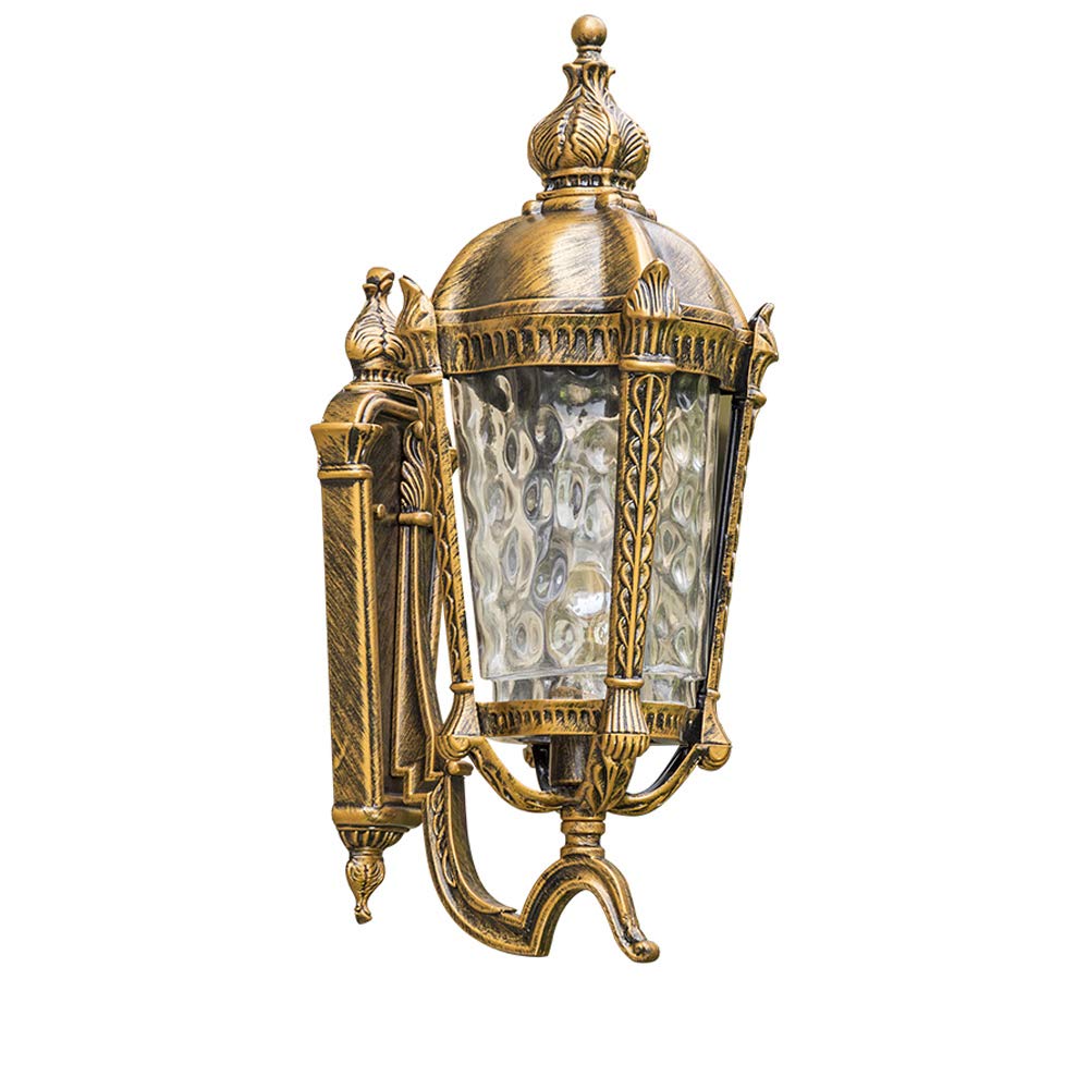 HYJAUSXB Wall Lamps Sconces Rustic Outdoor IP65 Waterproof Light Lantern Glass Lampshade,Wall Sconce for Patio Garden Pathway