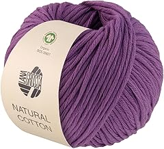 LANA GROSSA Natural Cotton Gots Organic Cotton Yarn in Millefili Twill, Hand Knitting Yarn Made of 100% Cotton (Organic), 50 g Wool for Knitting and Crocheting, 80 m Yarn FB-8