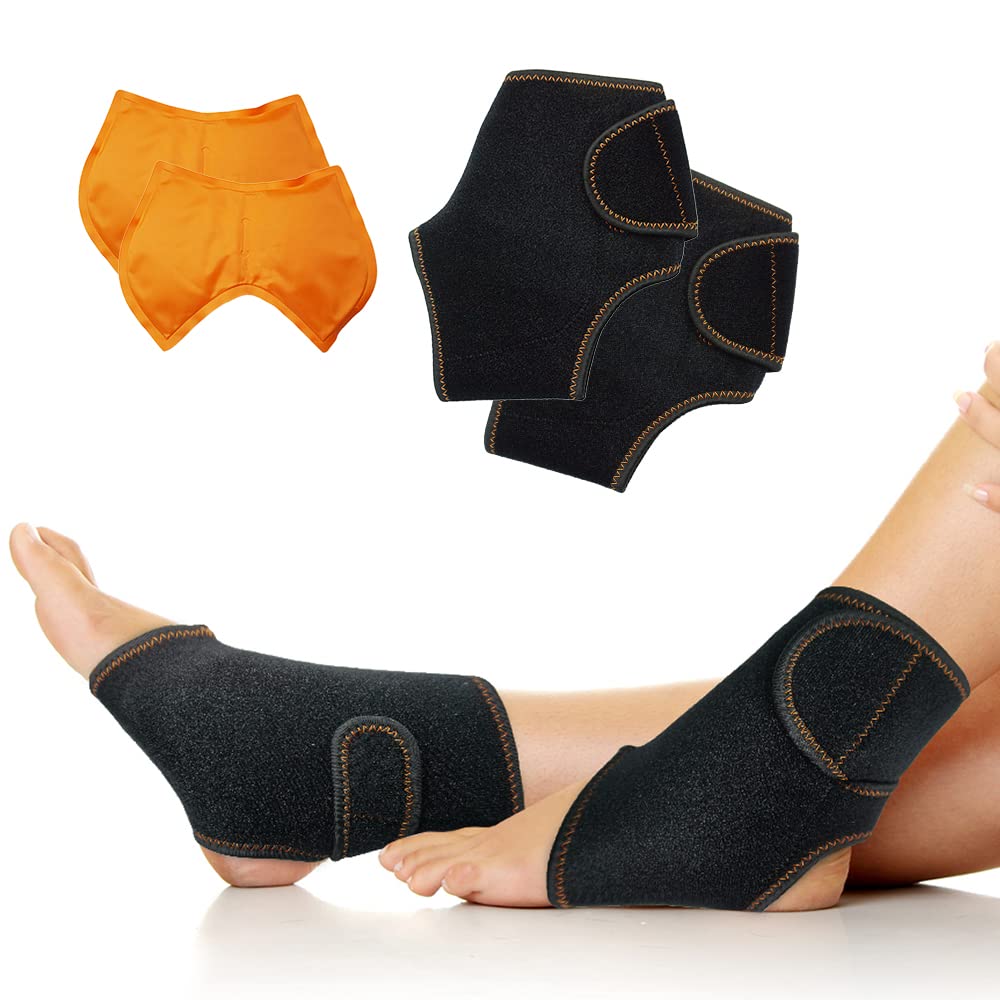 Buy WORLDBIO Ankle Foot Ice Pack Wrap for Injuries, Reusable Gel Pad