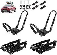 Suporte dobrável para caiaque, 2 pares, 4 peças de suportes de teto J-Bar para caiaque, canoa, pranchas de remo, esqui, prancha de surfe, suporte dobrável de caiaque para carro, SUV, caminhão,