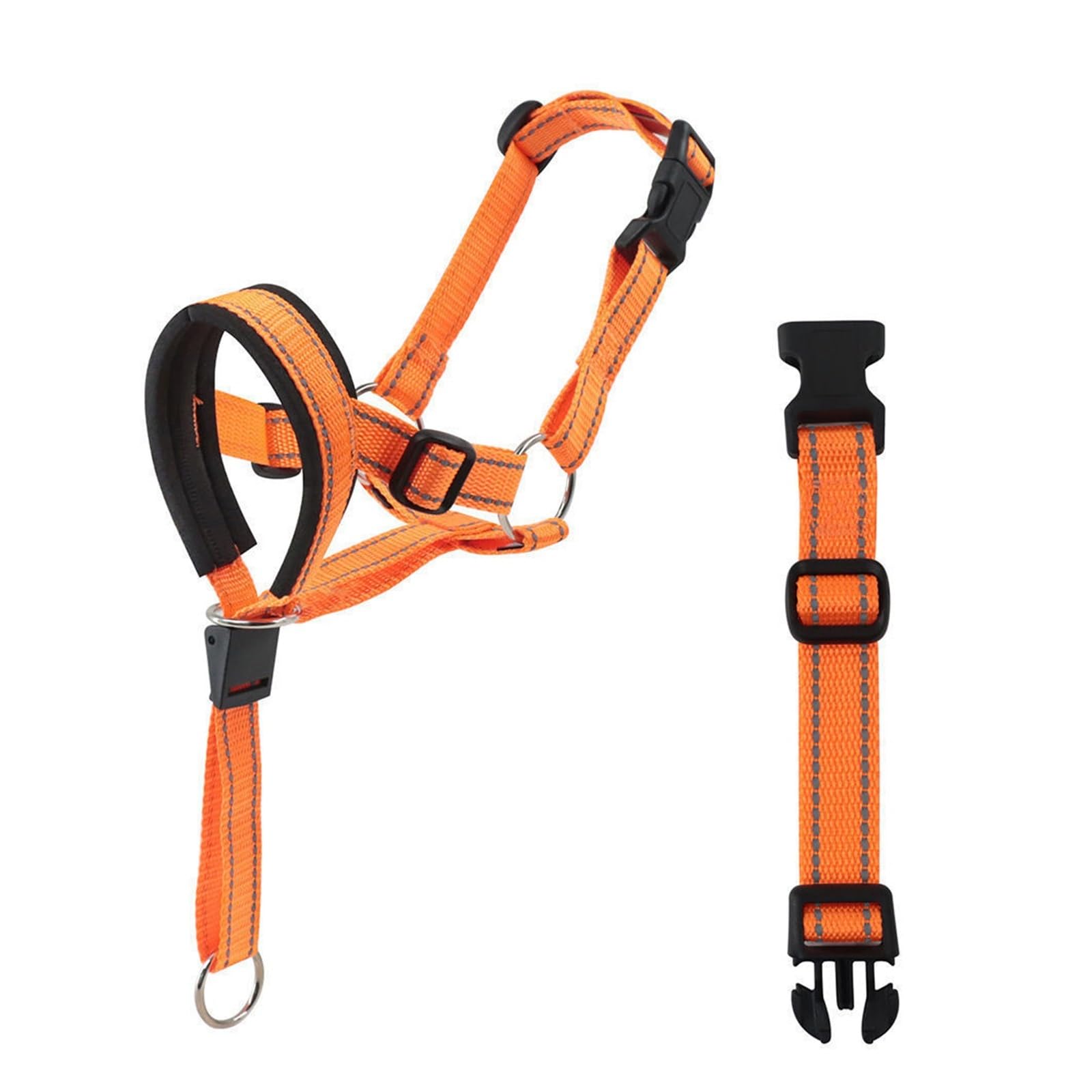 Muselière pour chien moyen et grand avec sangle en nylon réfléchissante