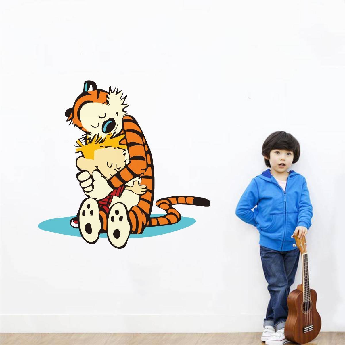 ZigRocket Tiger and Child Love DIY Wall Sticker Removal Vinyl Home Decor Wall Decor Decal Wall Murals 85 x 90 cm