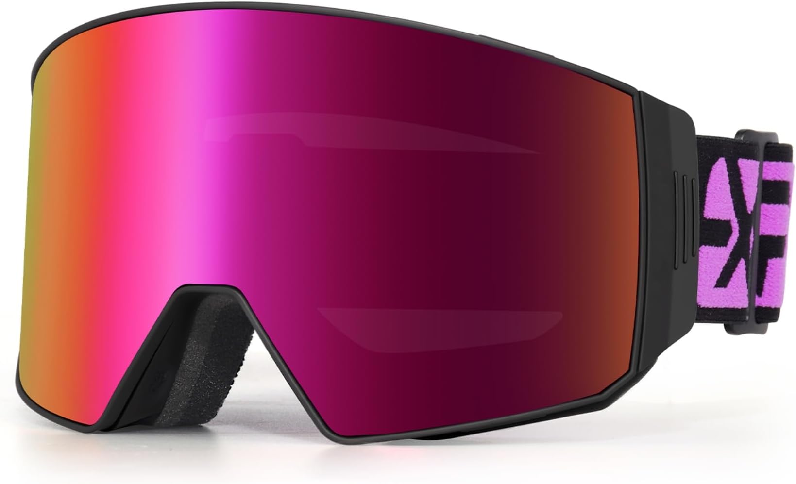 Ski Goggles Dual Lock Magnetic Snow Goggles Interchangeable Lens with Anti-Fog Snowboard Goggles for Men & Women
