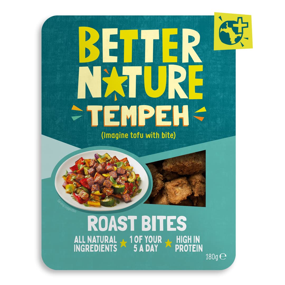 Buy Better Nature Mediterranean Tempeh Pieces 180g (5 Pack) Vegan