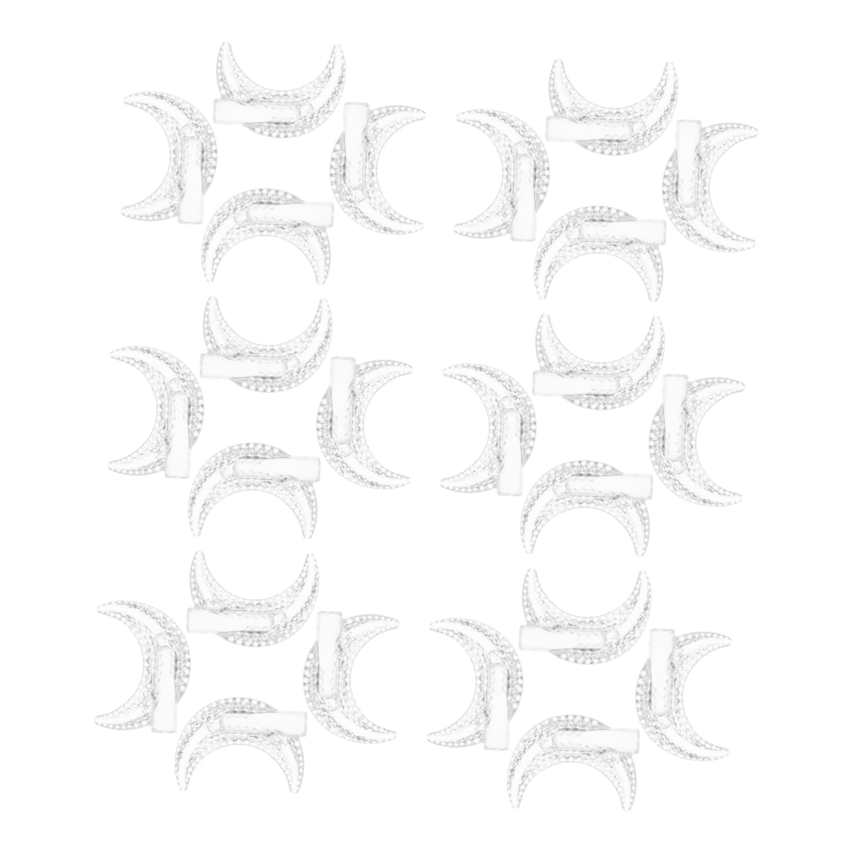 CAXUSD String Light Bulb Covers Unique Moon Light Design 100pcs Easy to Install Moon Shaped Made of Sturdy Abs Plastic Decorative Lamp Shades Enhancing Atmosphere for Outdoor Patios