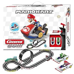 Carrera GO!!! Mario Kart™ - P-Wing Rennbahn-Set I Rennbahnen und lizensierte Slotcars | bis zu 2 Spieler | Für Jungs und Mädchen ab 6 Jahren & Erwachsene