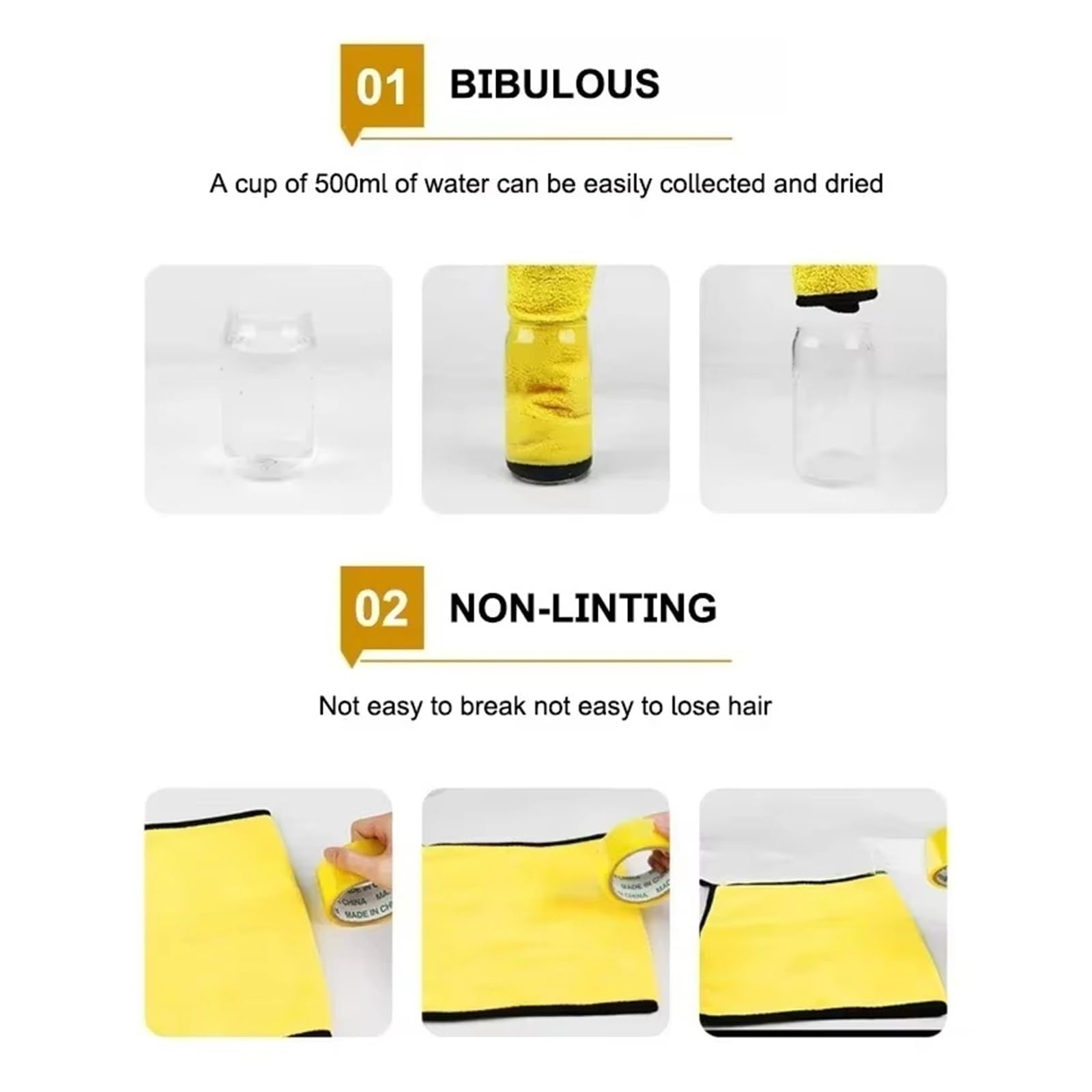 10-20PCS Fiber Cloth Absorbent Microfiber Towels for Car Detailing Home Cleaning Glass Kitchen Multi-Surface Care - Coral Fleece — view 4