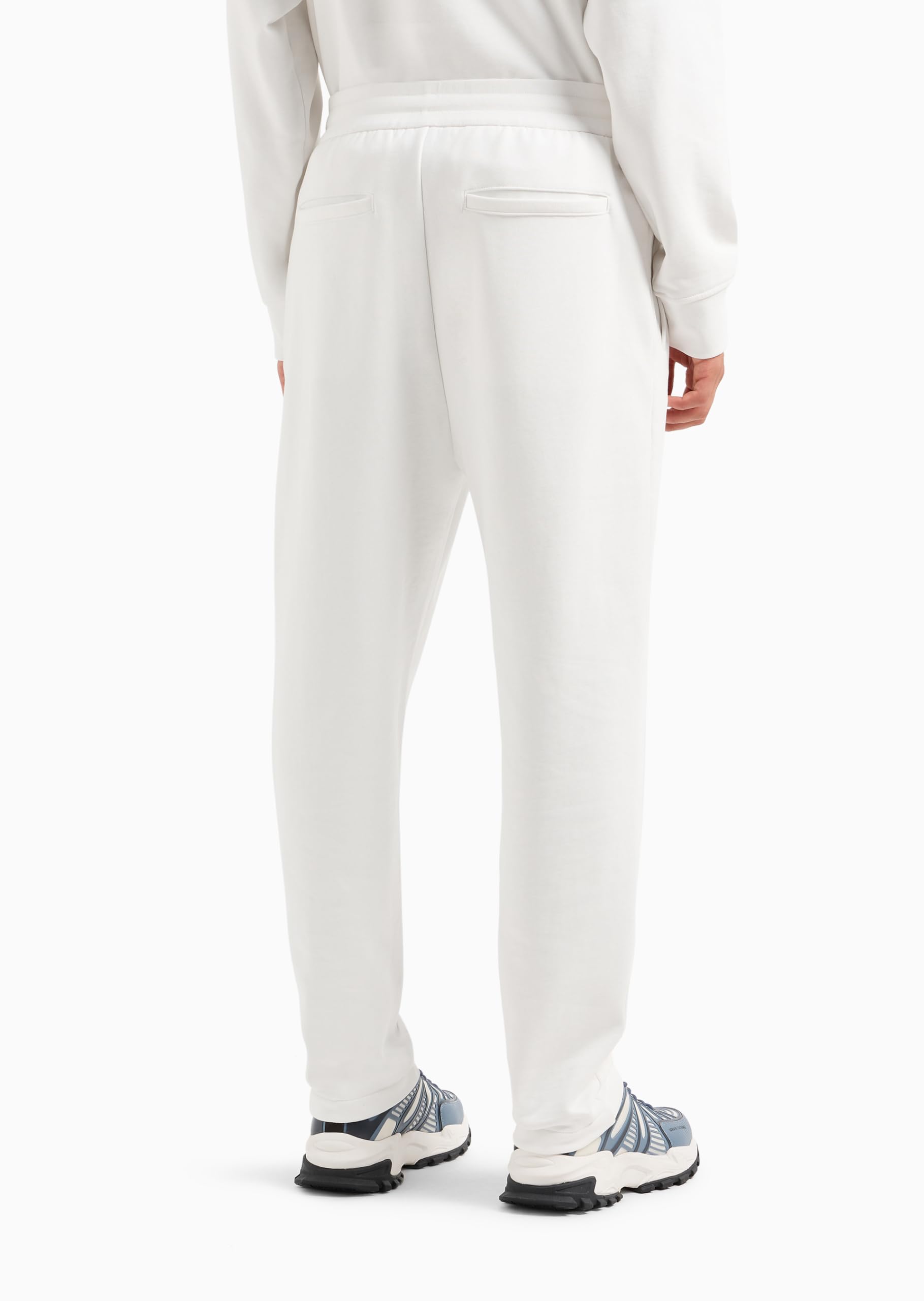 Armani Exchange Cotton French Terry Sweatpant Wiith Front Pleat Detail Pantalones de chándal para Hombre