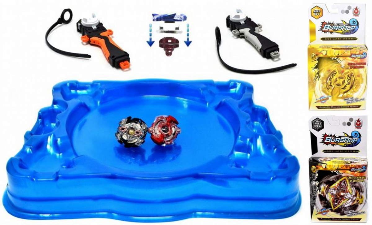 Buy VENTURA TRADING BurstTop Beyblade Arena And 2 Beyblades Spinning