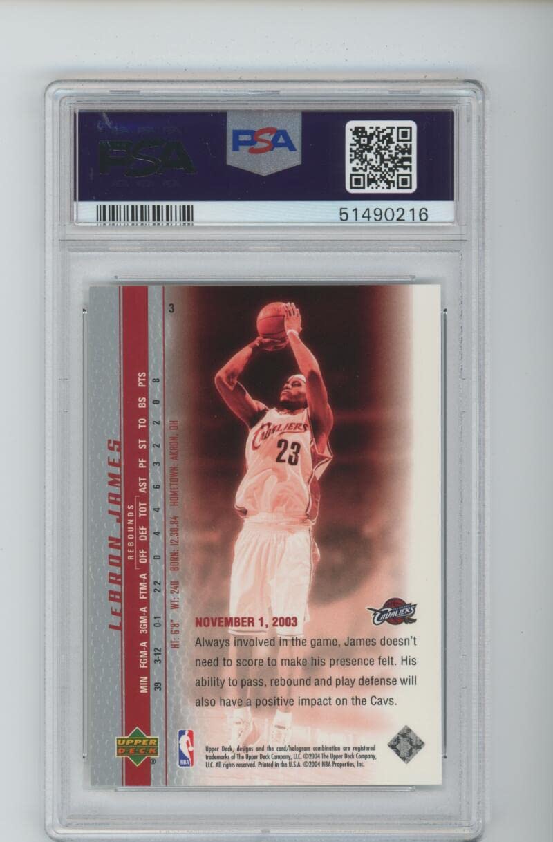 Amazon.com: 2003-04 Upper Deck Phenomenal Beginning #3 Lebron