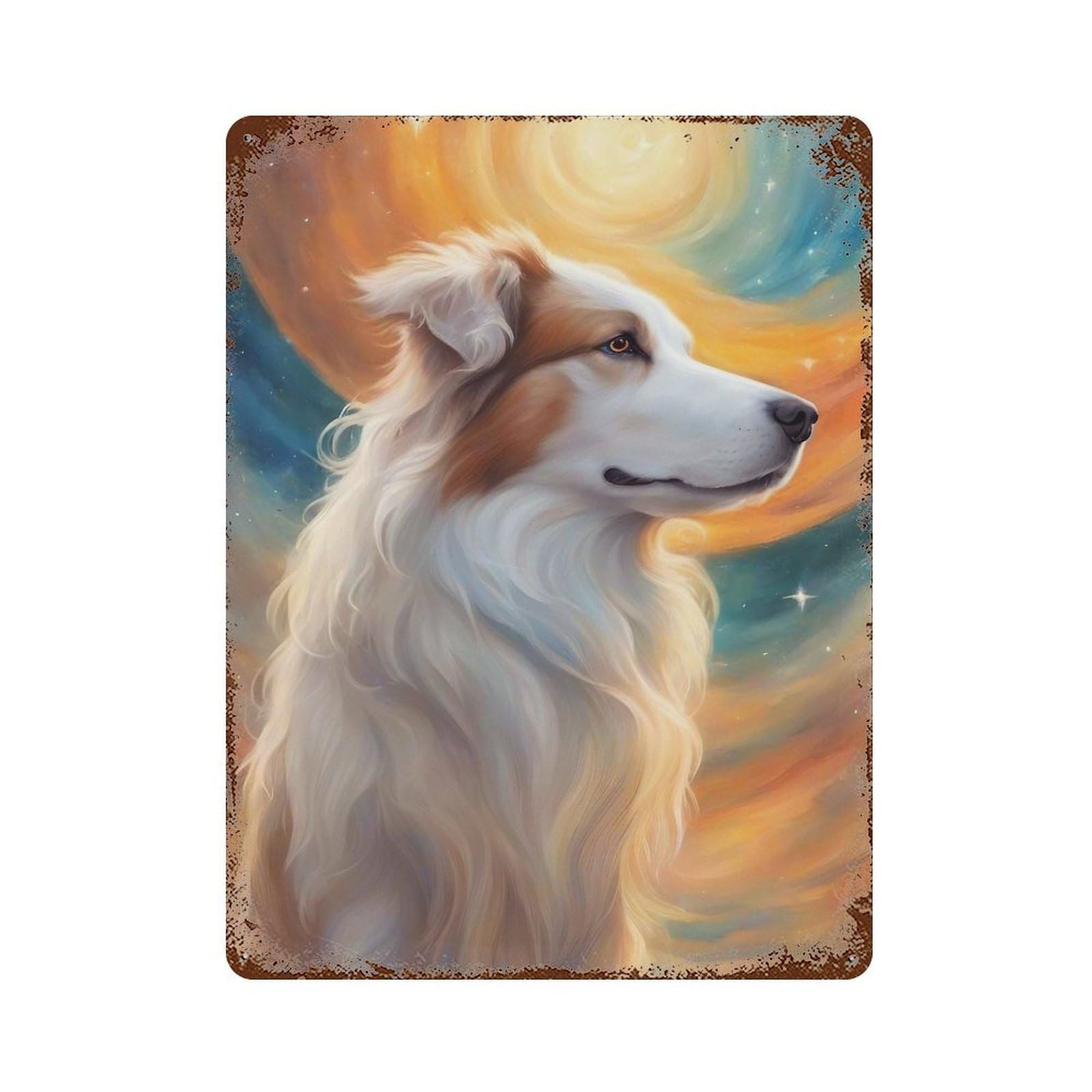 Dog00083 Decorative Tin Sign 15.7"x11.8", Retro Wall Decor for Basement, Hobby Room And Garage Decor