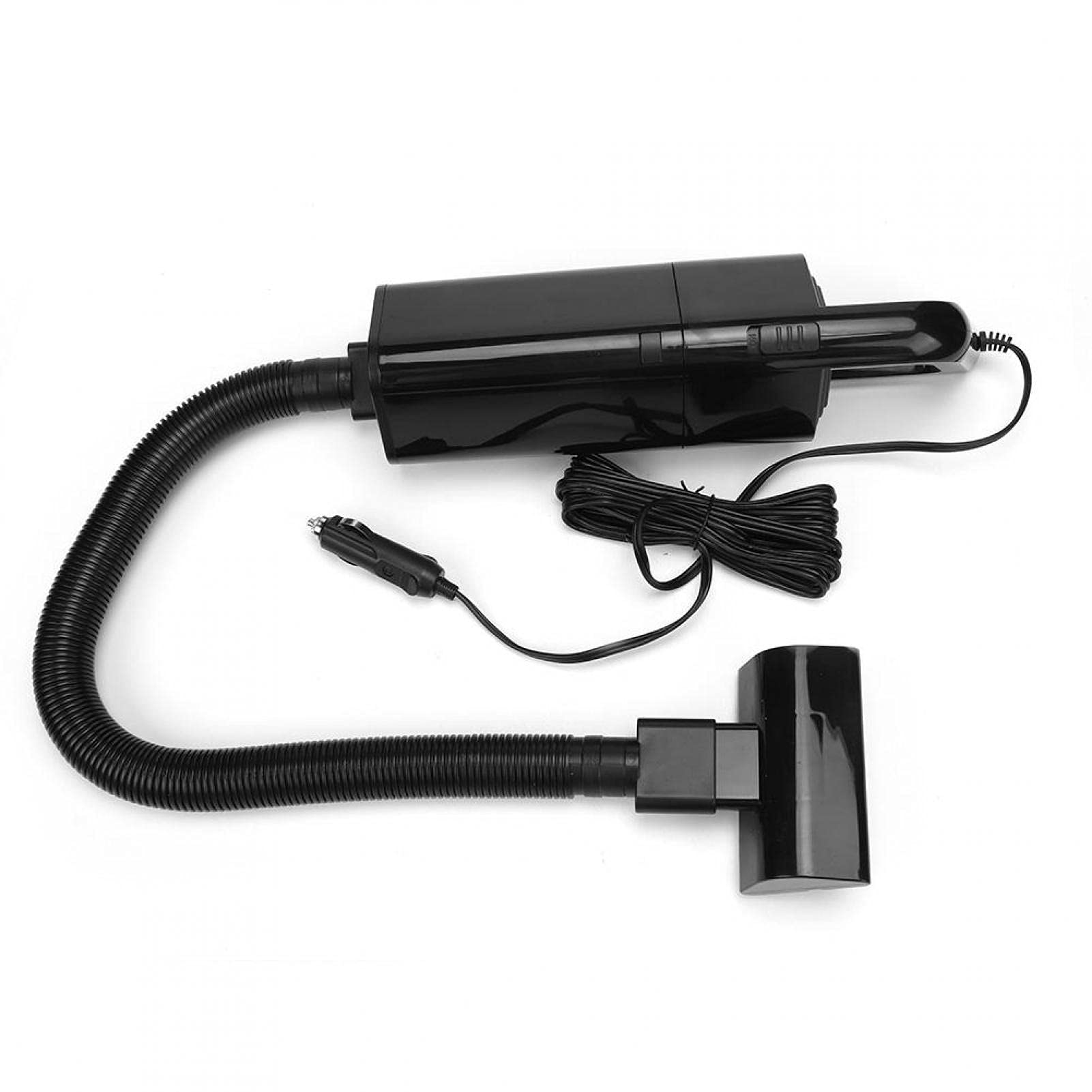 Odkurzacz samochodowy, Odkurzacz samochodowy, Przenośny ABS o dużej mocy 12V 120W 4000PA Odkurzacz samochodowy na mokro i na sucho Samochodowy odkurzacz ręczny(Black)