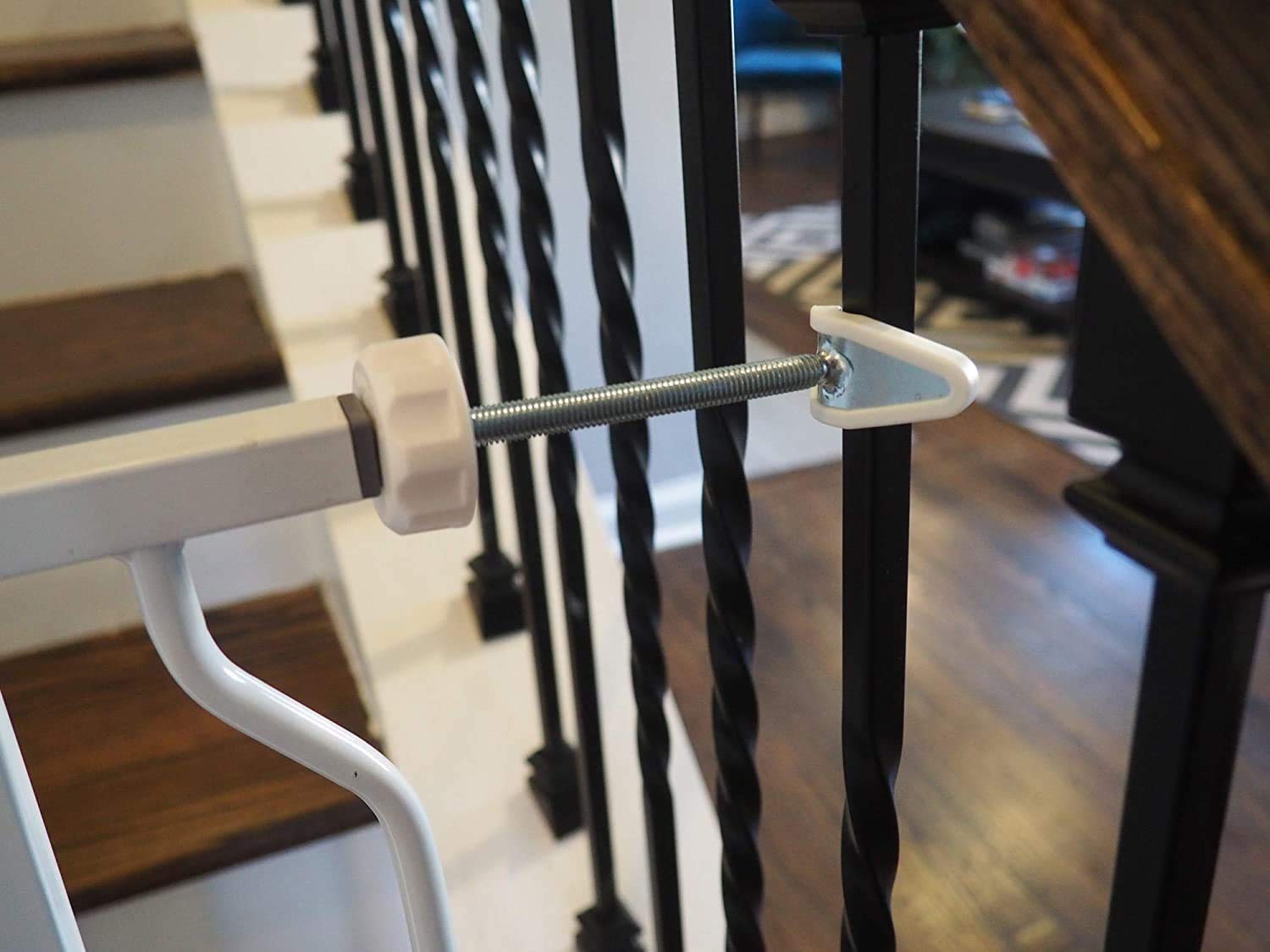 Babify Cancelletto di Sicurezza per Bambini - Barriera Portatile per Scale e Porte da Esterno - 65-95 cm
