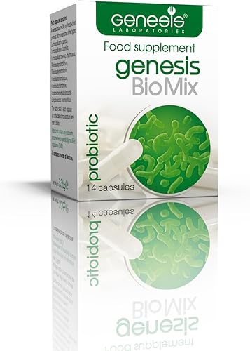 Miniatura 2 de Genesis Biomix Probiótico con Lactobacillus y Bifidobacterium Cepas 14 Cápsulas de 240 Mg- Paquete de Viaje