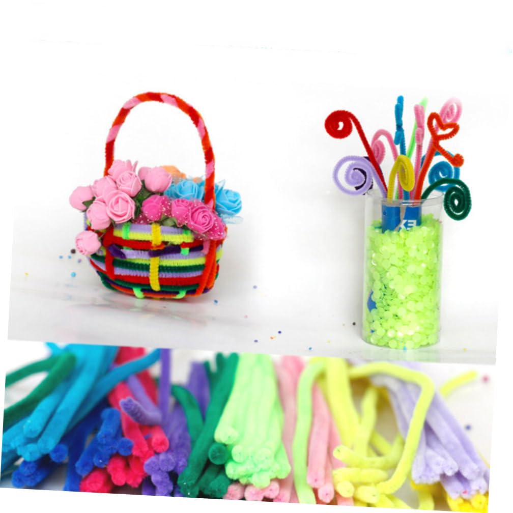 SAFIGLE 600piezas Material De Manualidades De Navidad Para Varillas De Chenille Para Juguetes Educativos Mezclado