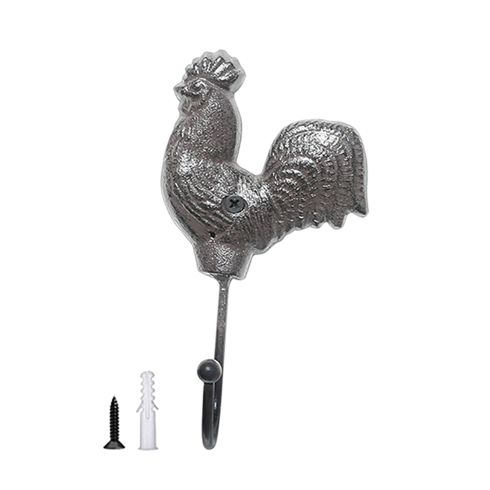 Kalttoy Rooster Iron Chicken Wall Hook For Keys Hats And Coat Chicken Shaped Hanger For Kitchen Or Entryway Organization Entryway Clothing Hanger