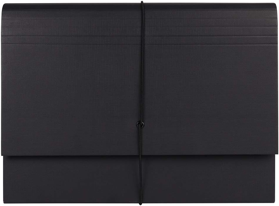 Paperchase Black Kraft A4 Expanding Folder, File Organiser, Document