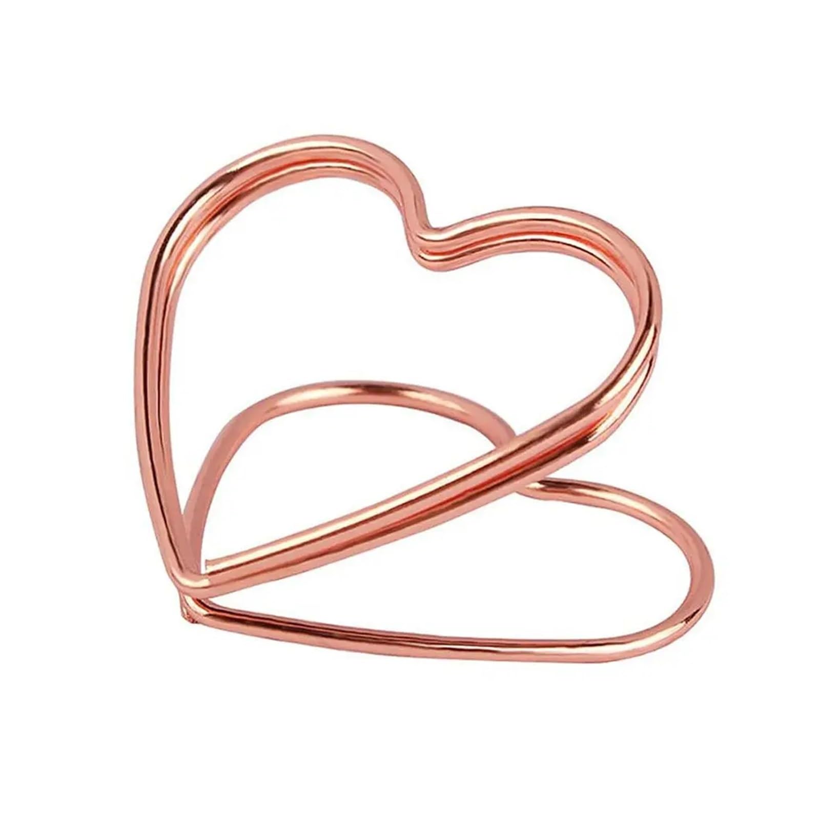 QMDSNFB Table Number Holders 10PCS Wedding Table Number Holder Stands Name Seating Labels Placecard Clips Photo Picture Cards Display Stand for Wedding Party(Rose Gold)
