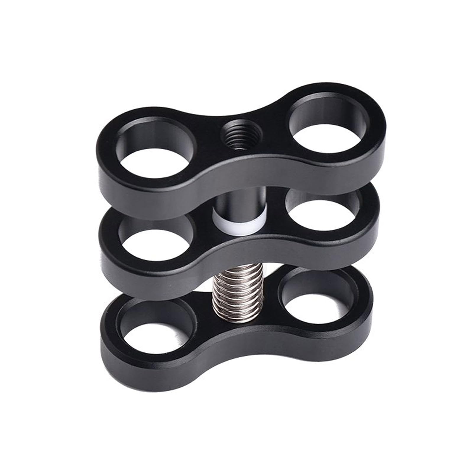 OrcaTorch ZJ13 Aluminium Kugelgelenkklemme für Unterwasser Fotografie, 360° Clip Adapter Halterung für Tauchlampen, Blitzarme und Tauchzubehör