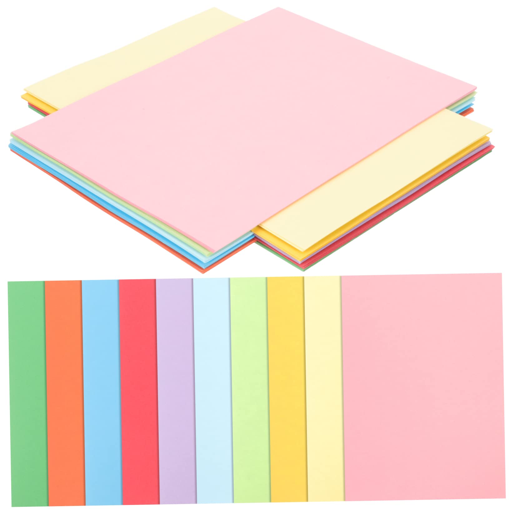 HOMSFOU 100blätter Buntes Bastelpapier Origami-papier Malpapier Druckpapier Zum Falten Für Bastel Und Kunstprojekte Diy-partydekorationen Und Schulprojekte