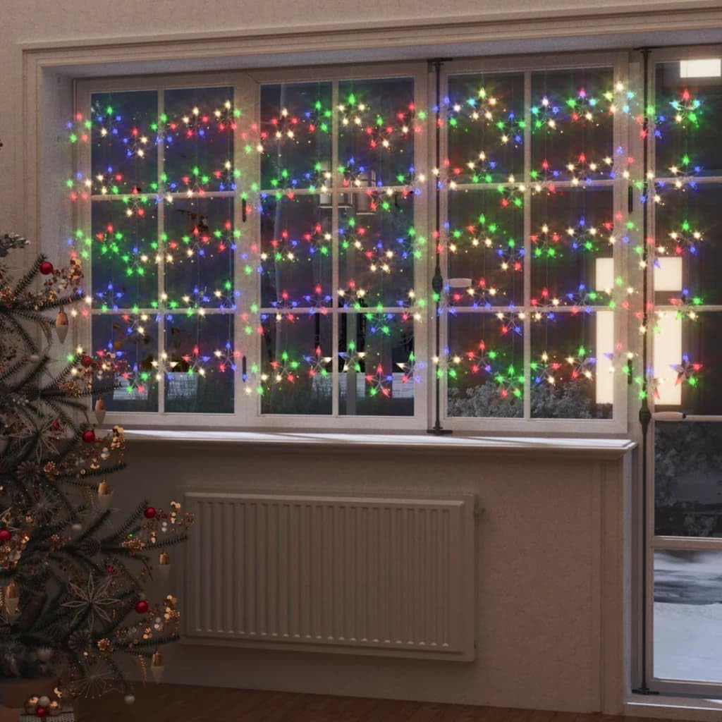 Decoración de estrellas LED de 500 luces LED coloridas con 8 funciones, decoración de temporada y vacaciones