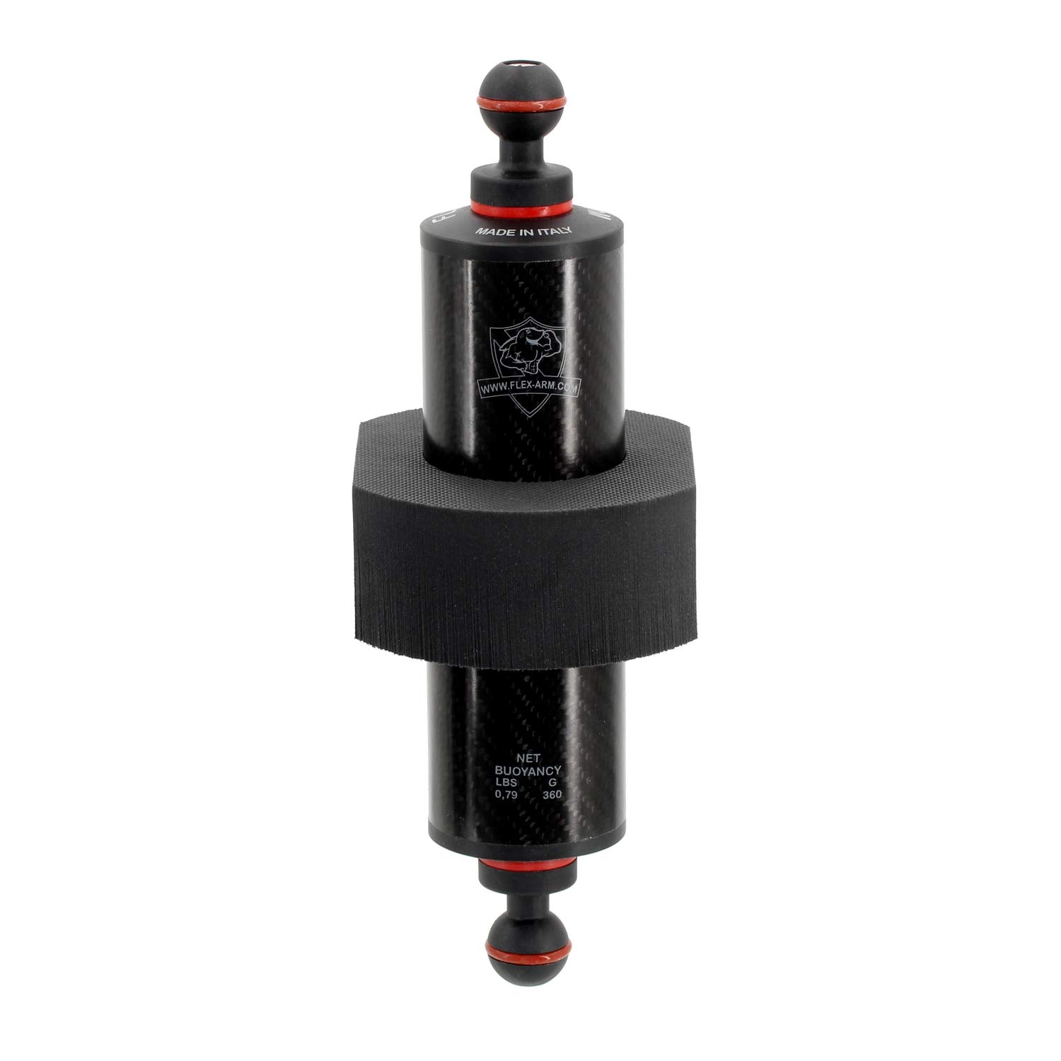 Flexi Float XXL Auftriebskörper für Unterwasser Carbon Arme 60 mm Blitzarm Kameraschiene und Unterwassergehäuse FLEX-ARM FLOAT03