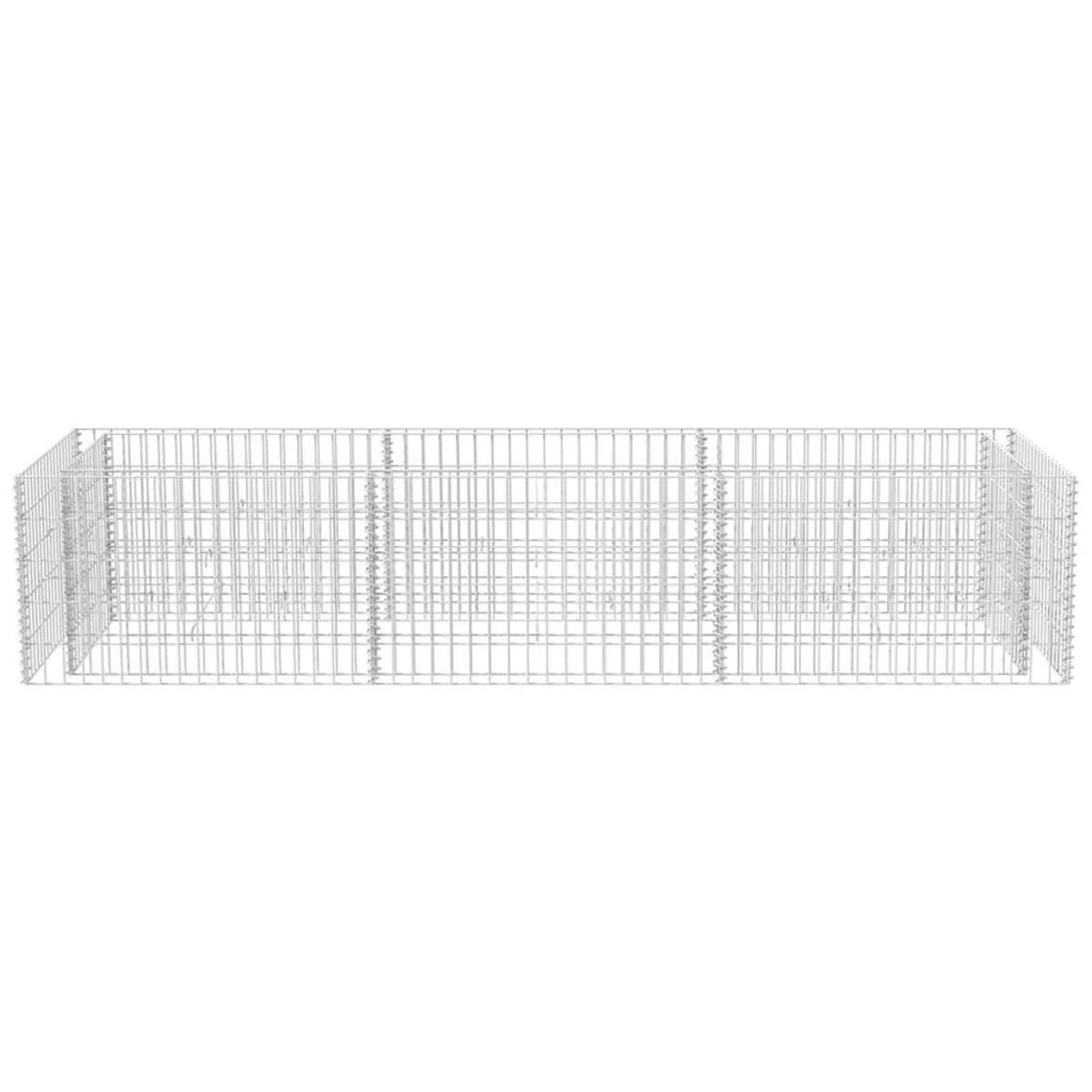 Arriate, Mesa De Cultivo, Huerto Domestico, Cultivo De Plantas Aromaticas, Arriate De Jardín, de gaviones de Acero 270x90x50 cm