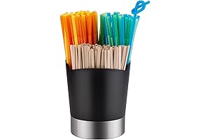Stainless Steel Reusable Straw Holder Dispenser