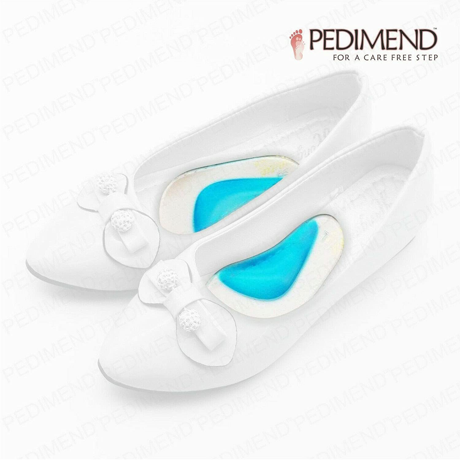Pedimend Orthopädische Fußgewölbe-Pads, Gel-Flachfuß-Keil-Schuheinlage, transparent, selbstklebend, Fußgewölbe-Unterstützung, Einlegesohlen für Plattfüße, Plantarfasziitis