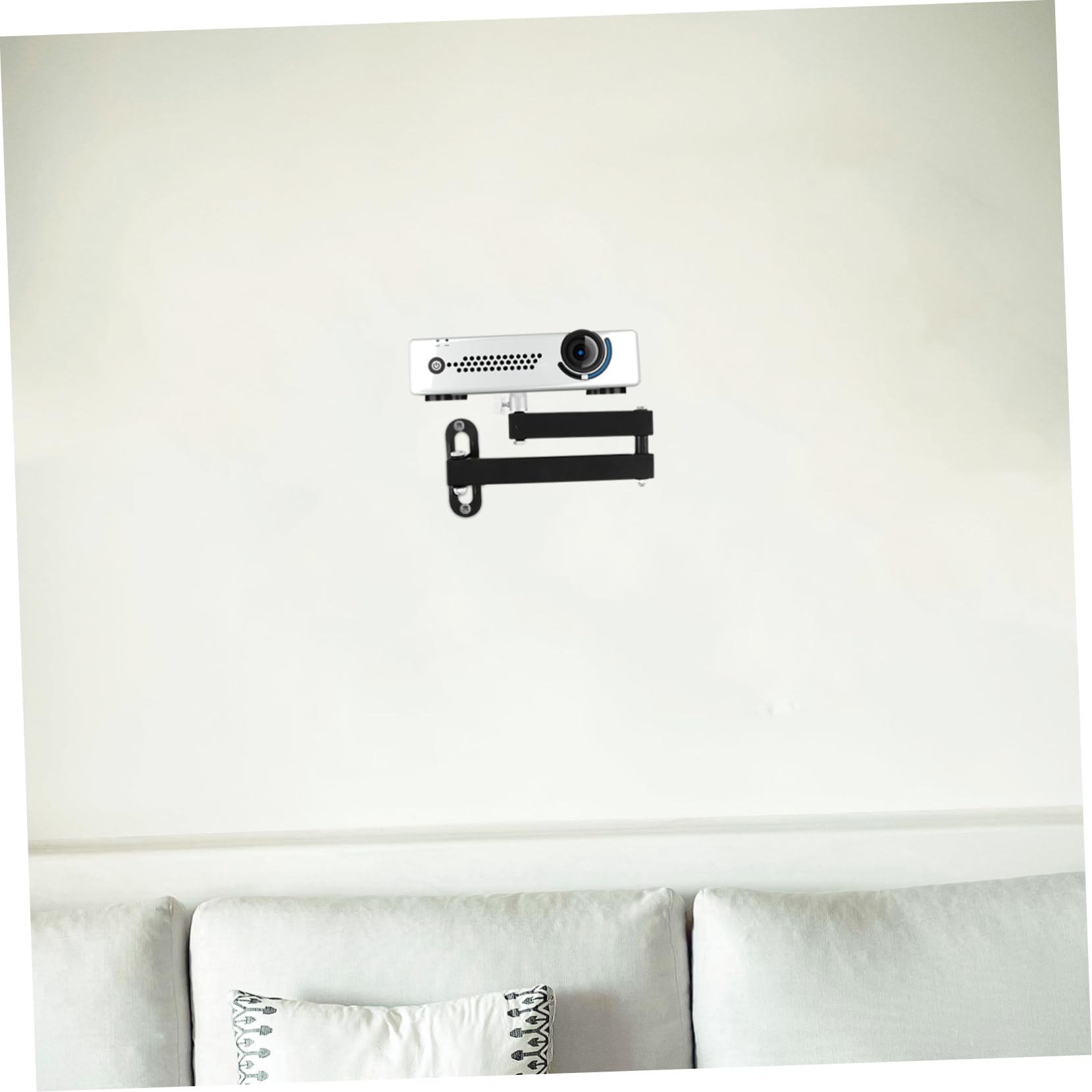 SHINEOFI 360grado Supporto Per Proiettore Pieghevole Parete Con Rotazione Regolabile Di Gradi in Lega Di Alluminio Per Montaggio Soffitto o Parete Per Home Theater