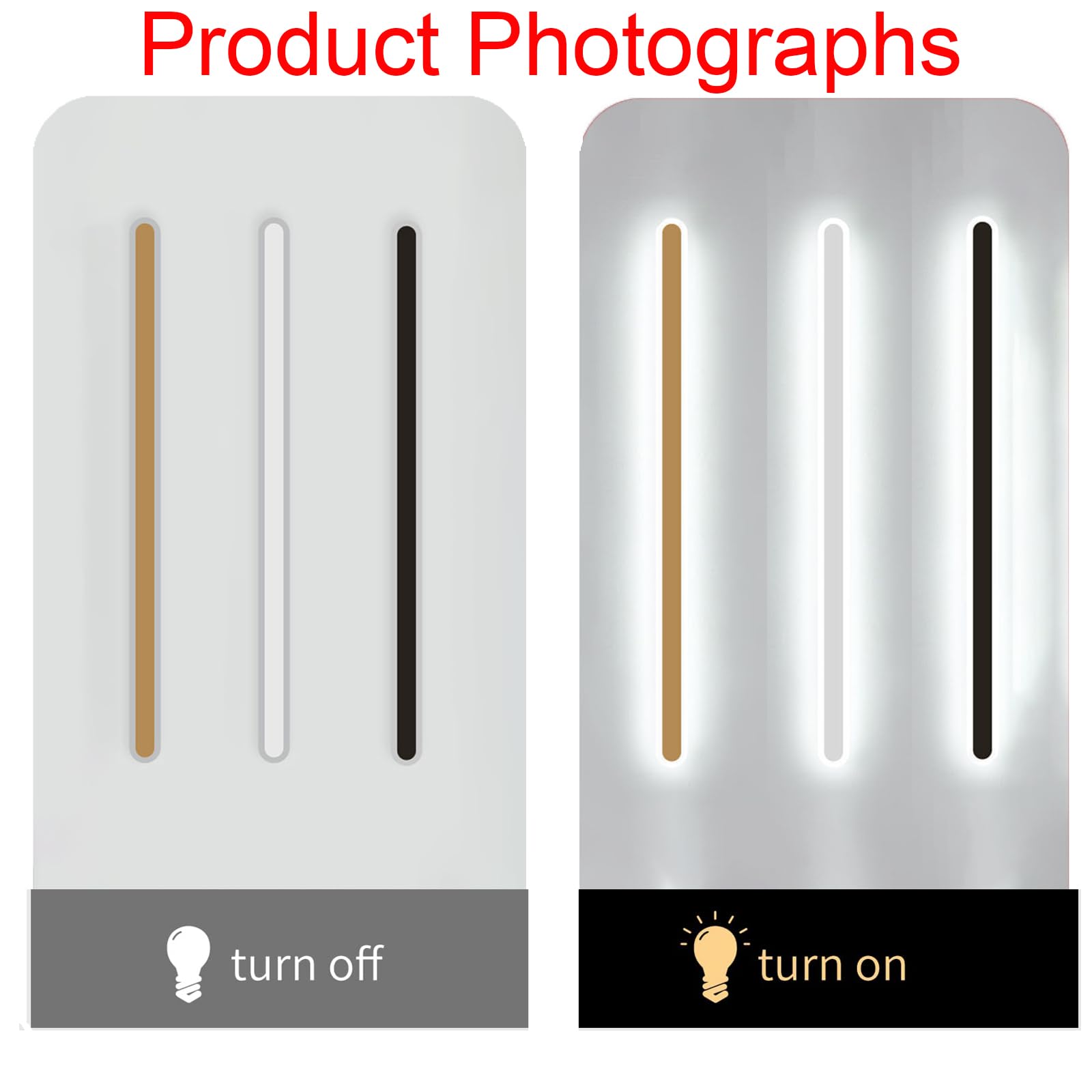 Wandlampe mit Schalter und Stecker LED Wandleuchte Innen Dimmbar Modern Flurlampe mit Fernbedienung Moderne Wandbeleuchtung für Schlafzimmer Treppenhaus Wohnzimmer (Weiß,100CM)