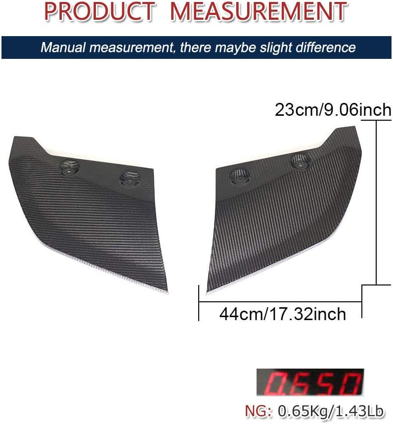 R8 Carbon Fiber Rear Splitters fits for Audi R8 V10 Gen 2 2-Door 2016-2019 Carbon Fiber Rear Bumper Spoiler Lip Flap Corner Cover Diffuser Protector Body Kits Factory Outlet