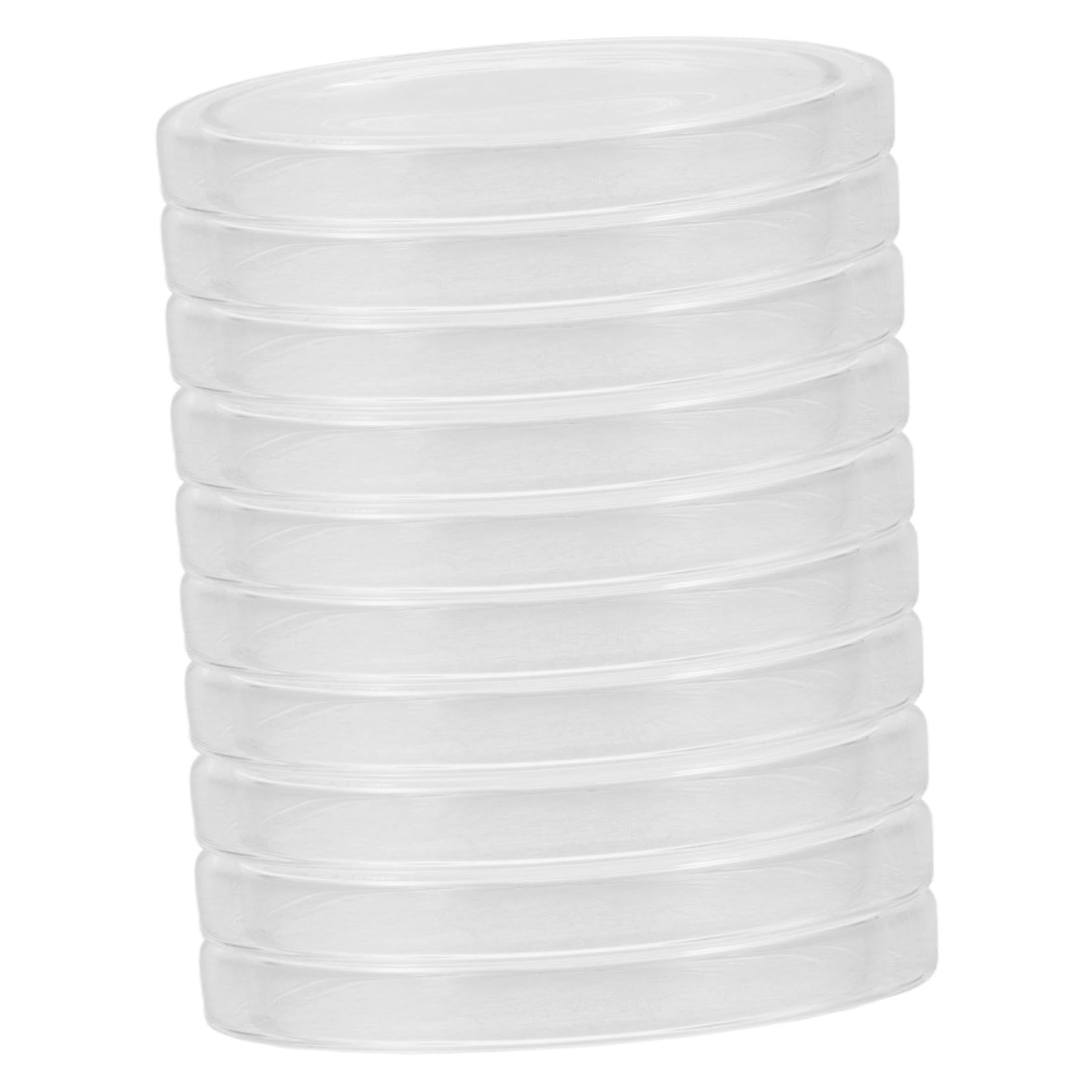 MUCKLILY 10pcs Petri Dish Lab Petri Plate Dish Cell Culture Dish Clear Petri Plate Microbiology Dish Biologicals Dish Lab Analysis Plate Lab Testing Dish Agar Plate Plastic Transparent