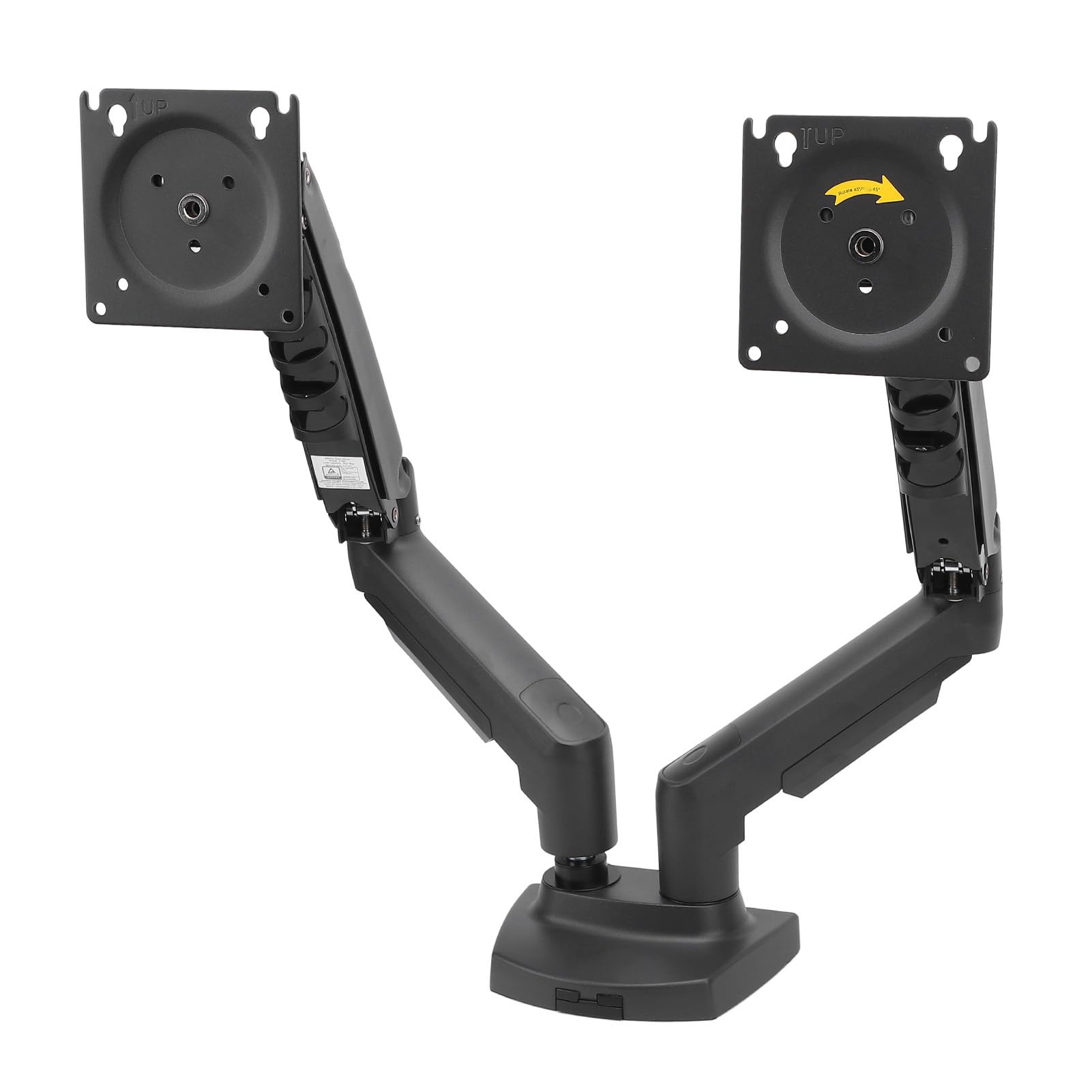 Braccio per Doppio Monitor, Inclinazione Ergonomica Regolabile,