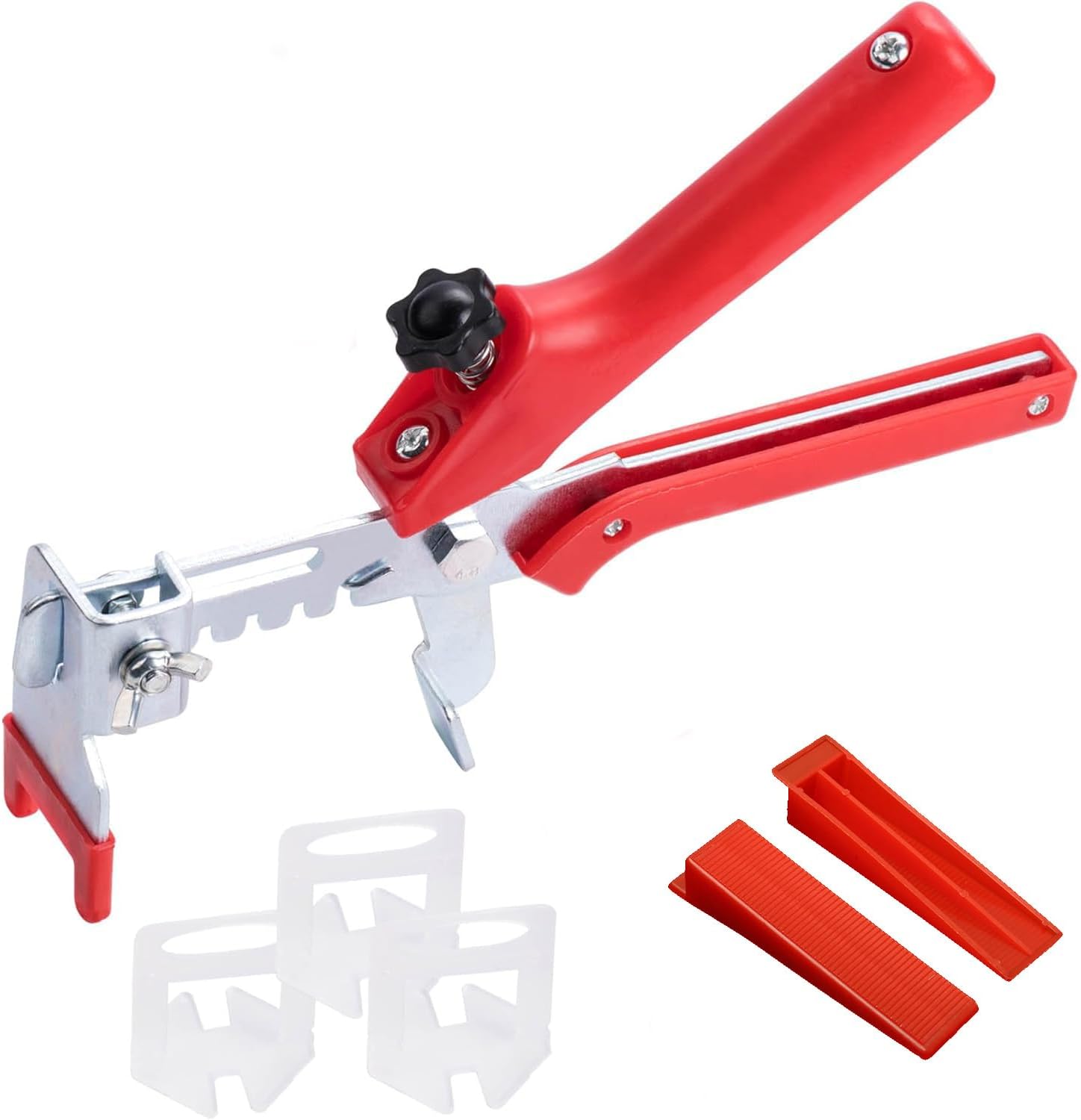 DC VOLTAGE Tile Leveling System 1mm 300pcs Tile Level Wedge Spacer Plus 200pcs Resuable Wedges with A Tile Leveling Plier