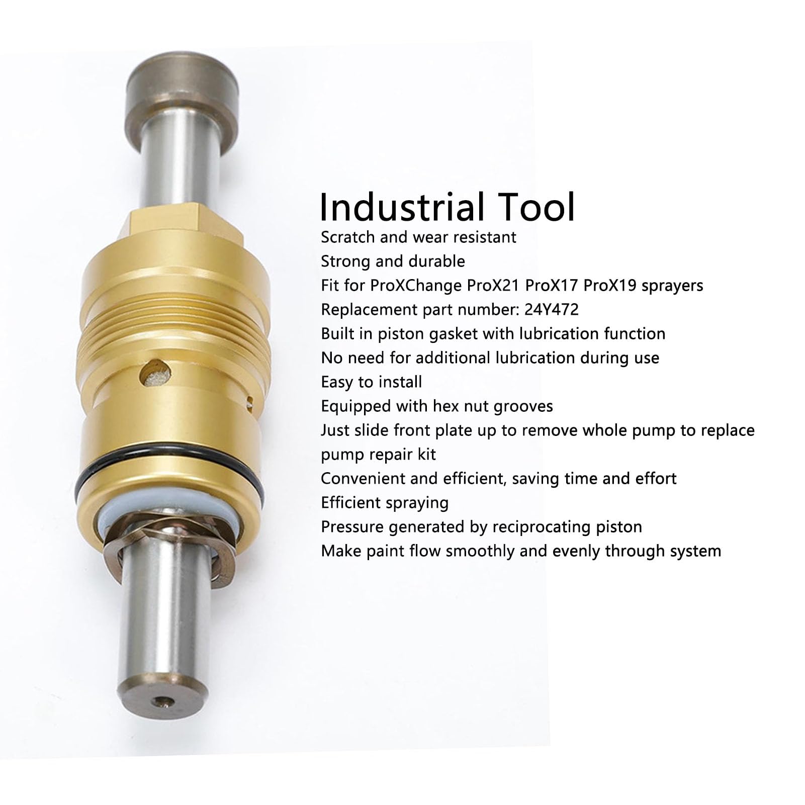 Self Lubrication Design Piston Pump Power Paint Sprayers Pump Replacement Kit with Piston Gasket for Sprayers
