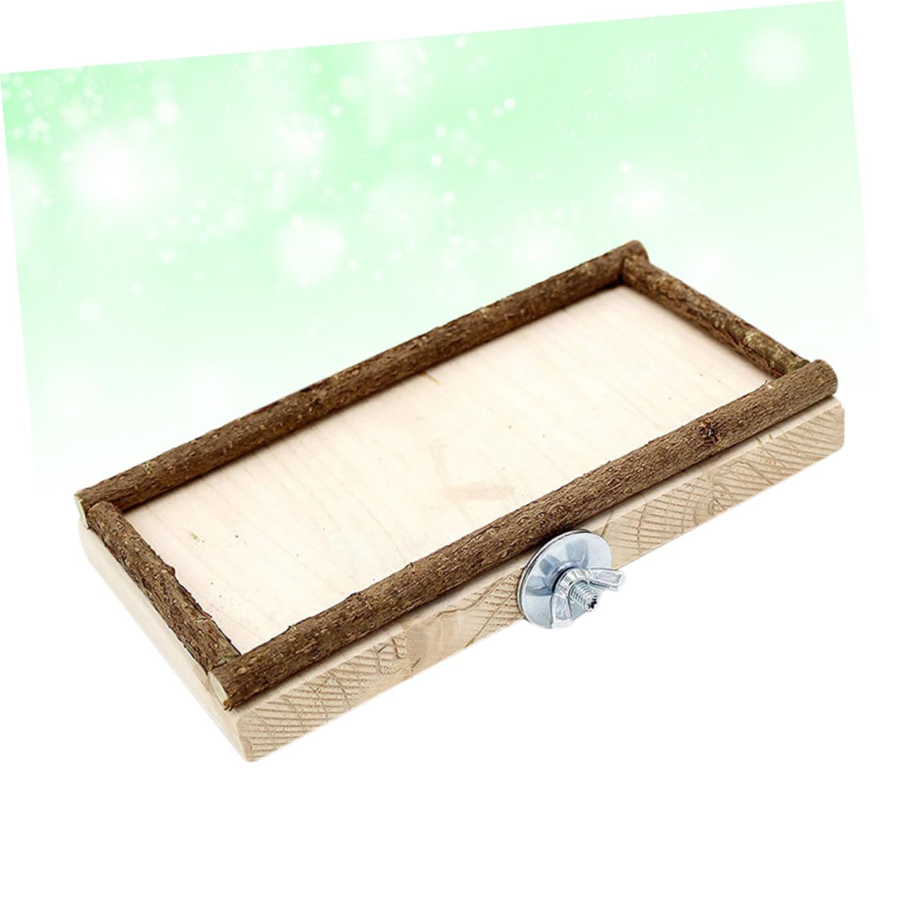 DOITOOL 2piezas Tablero De Salto De Madera para Aves De Caja De Alimentación y Juguete para Periquitos y Loros para Ejercicio y Coordinación El Hogar o Tienda De Mascotas