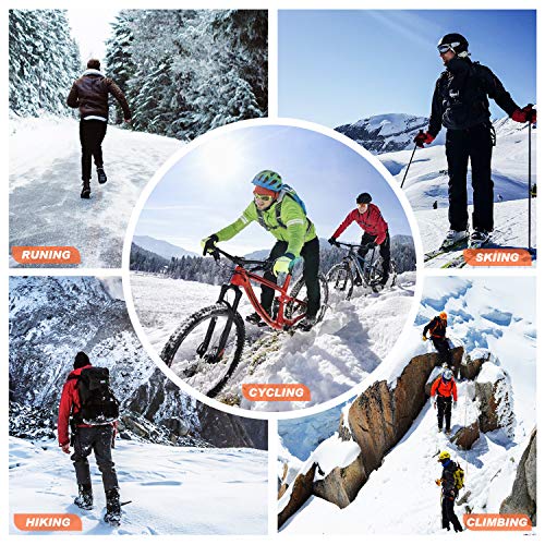 4ucycling Mens Fleeced Windproof Winter Cycling Pants for Biking,Skiing,Running Outdoor Sports - Thumbnail 6
