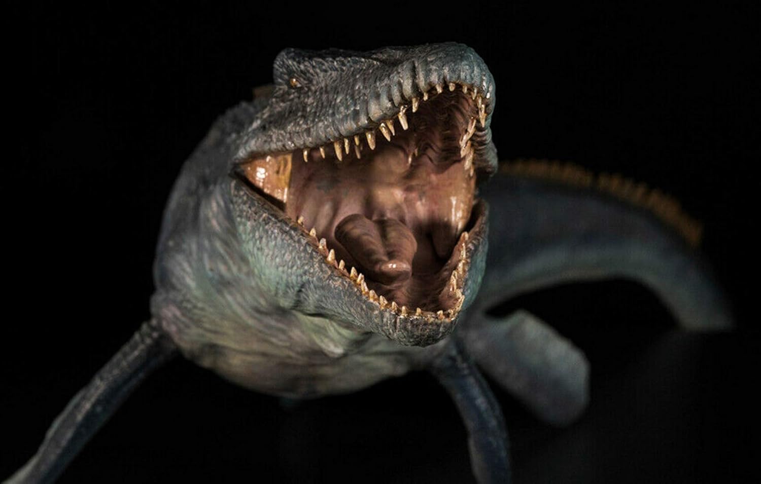 Nanmu 1:35 Scale Mosasaurus Figure Lord of Abyss Mosasauridae Dinosaur Sea Monster Model Realistic PVC Marine Reptile Animal Collector Toys Decor Gift for Adult