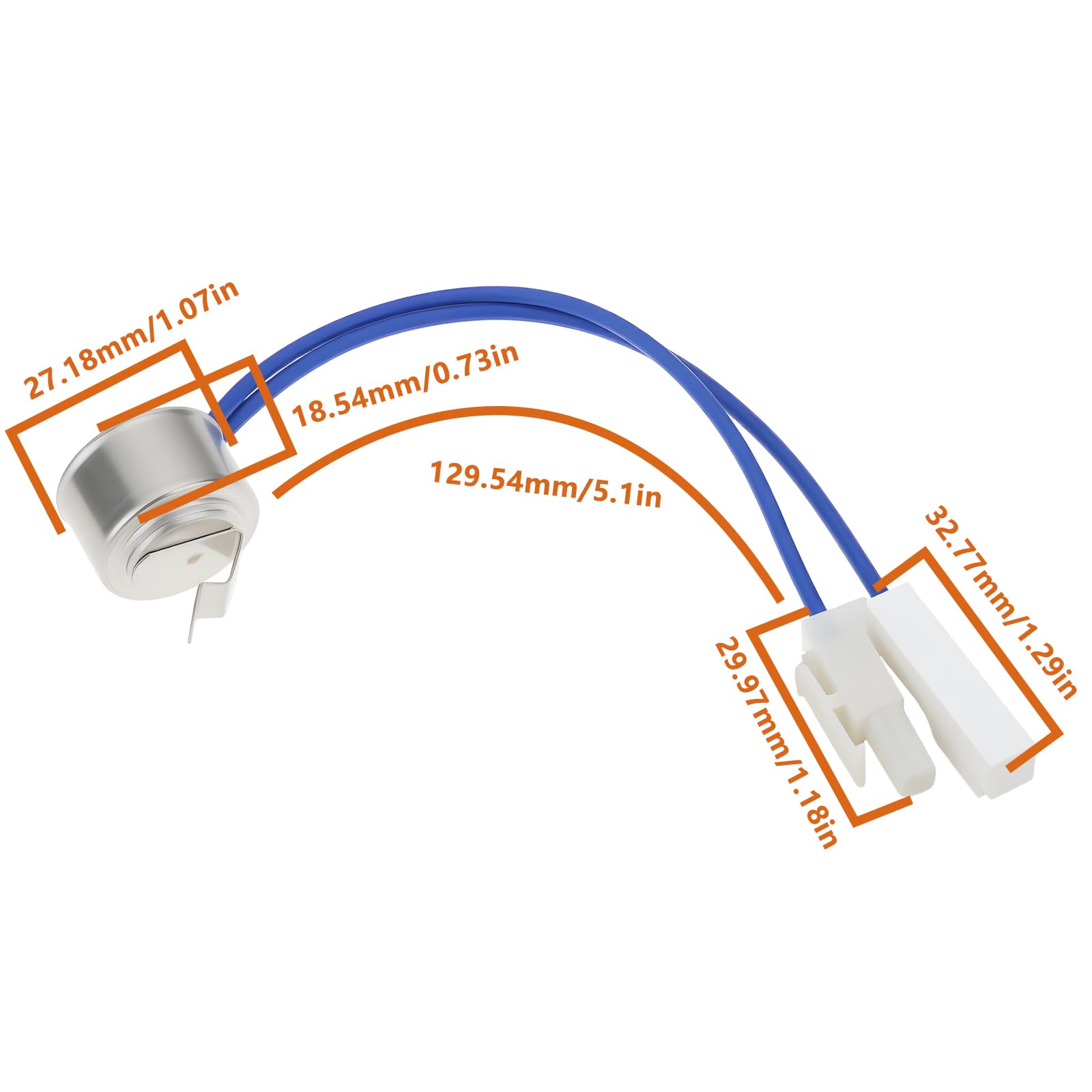 SG Store Thermostat de Dégivrage pour Réfrigérateur 242046001 AP4508400 EA2378768 Compatible avec Electrolux Les Et Compatible avec Kenmore